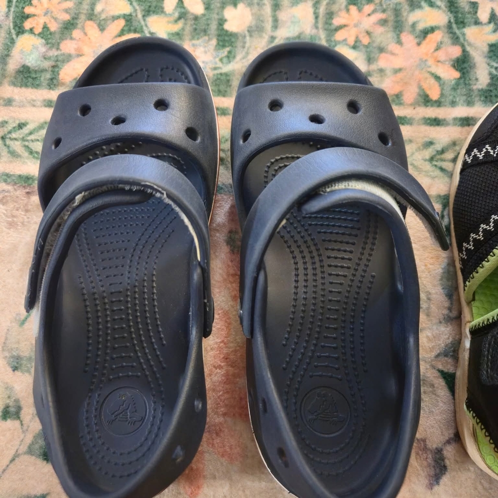 It's Nearly New CROCS Kids Dark Blue Sandals